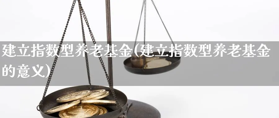 建立指数型养老基金(建立指数型养老基金的意义)_https://www.yunsqy.com_期货整理_第1张