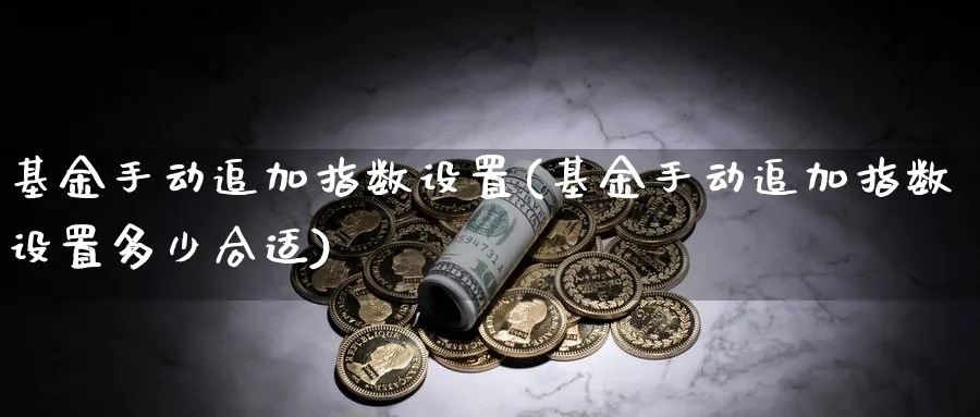 基金手动追加指数设置(基金手动追加指数设置多少合适)_https://www.yunsqy.com_期货技术_第1张