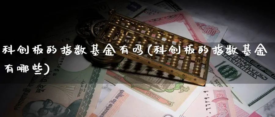 科创板的指数基金有吗(科创板的指数基金有哪些)_https://www.yunsqy.com_黄金期货_第1张