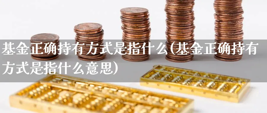 基金正确持有方式是指什么(基金正确持有方式是指什么意思)_https://www.yunsqy.com_理财百科_第1张