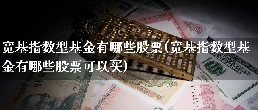 宽基指数型基金有哪些股票(宽基指数型基金有哪些股票可以买)_https://www.yunsqy.com_原油期货_第1张